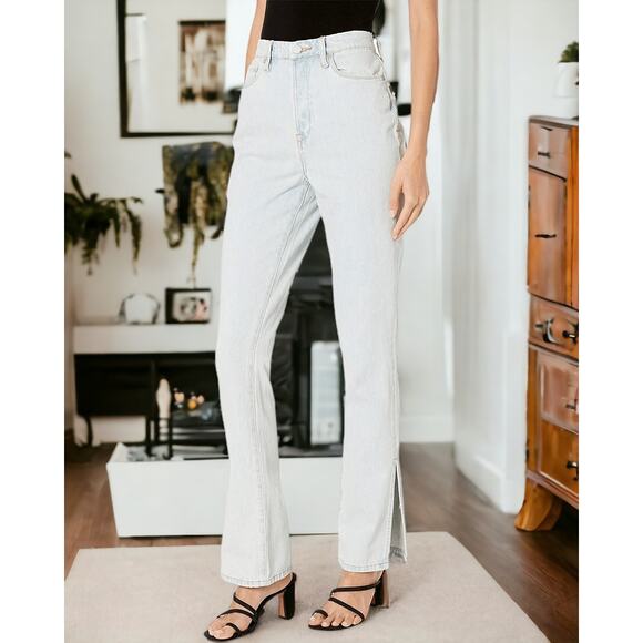 NWT - Blank NYC The Cooper Slim Straight Leg Jeans w/ Slit Super Power Wash 24 - Picture 1 of 7